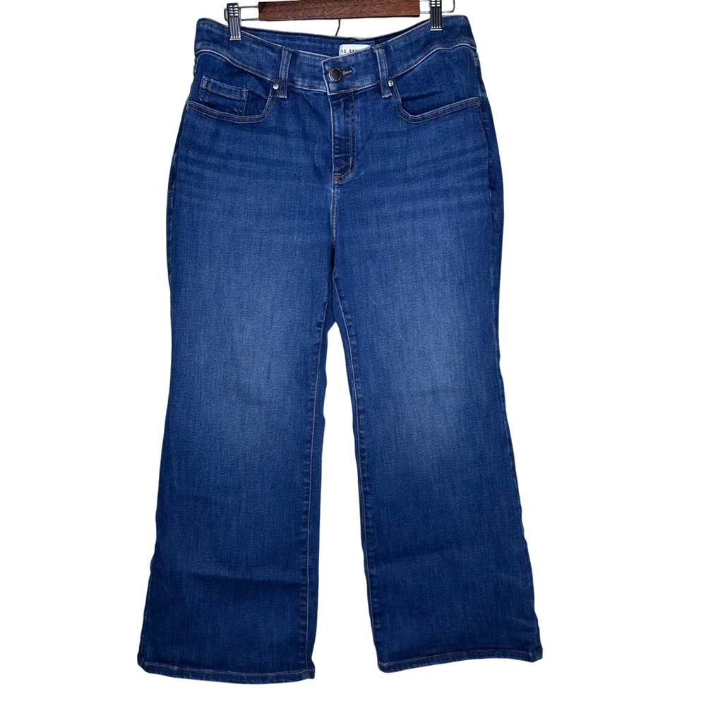 Lane Bryant Women 14P Blue Flare Leg Petite Denim Jeans Medium Wash Petite